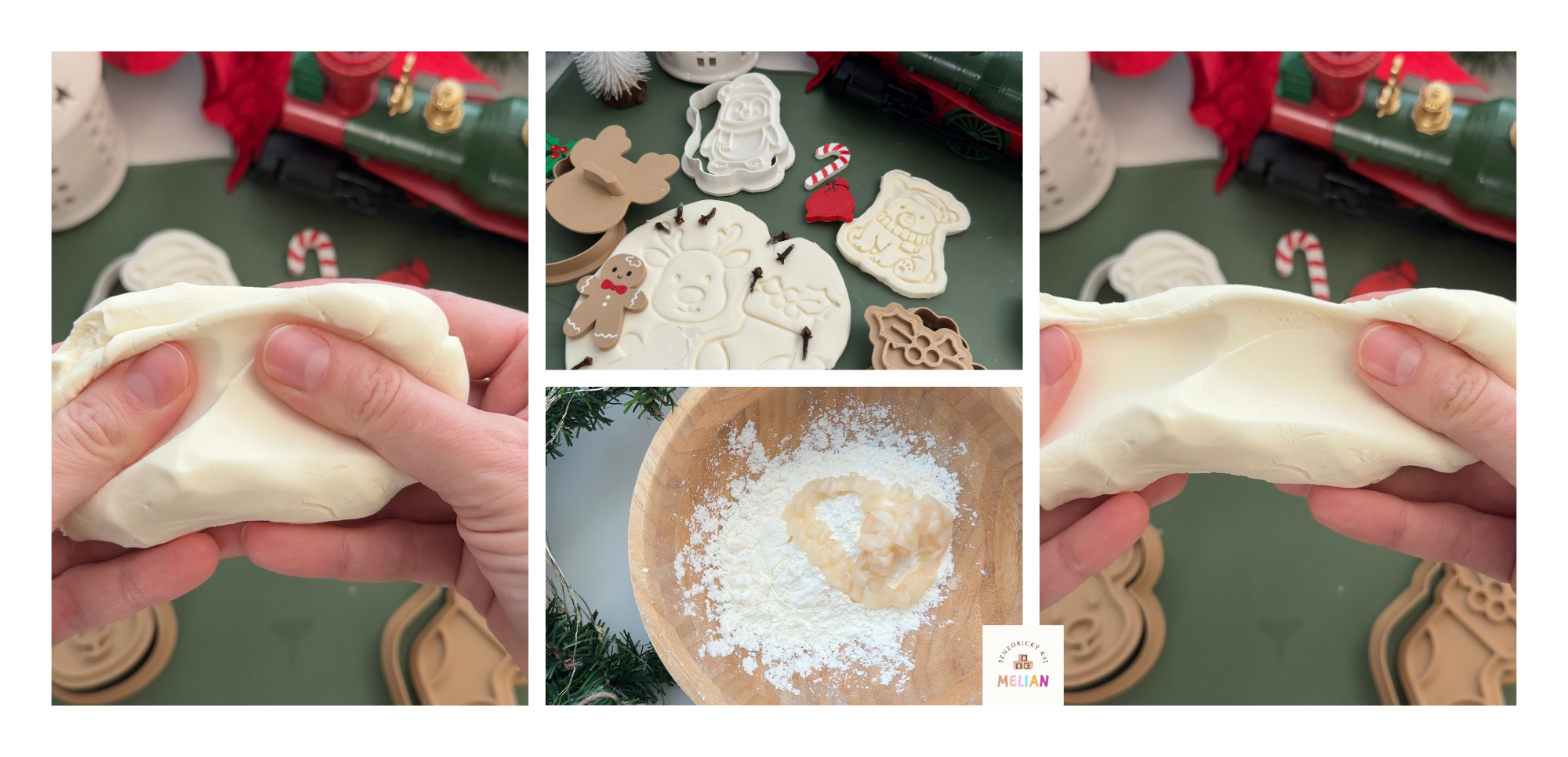 White Beige Minimalist Photo Collage Wraparound Mug (2)